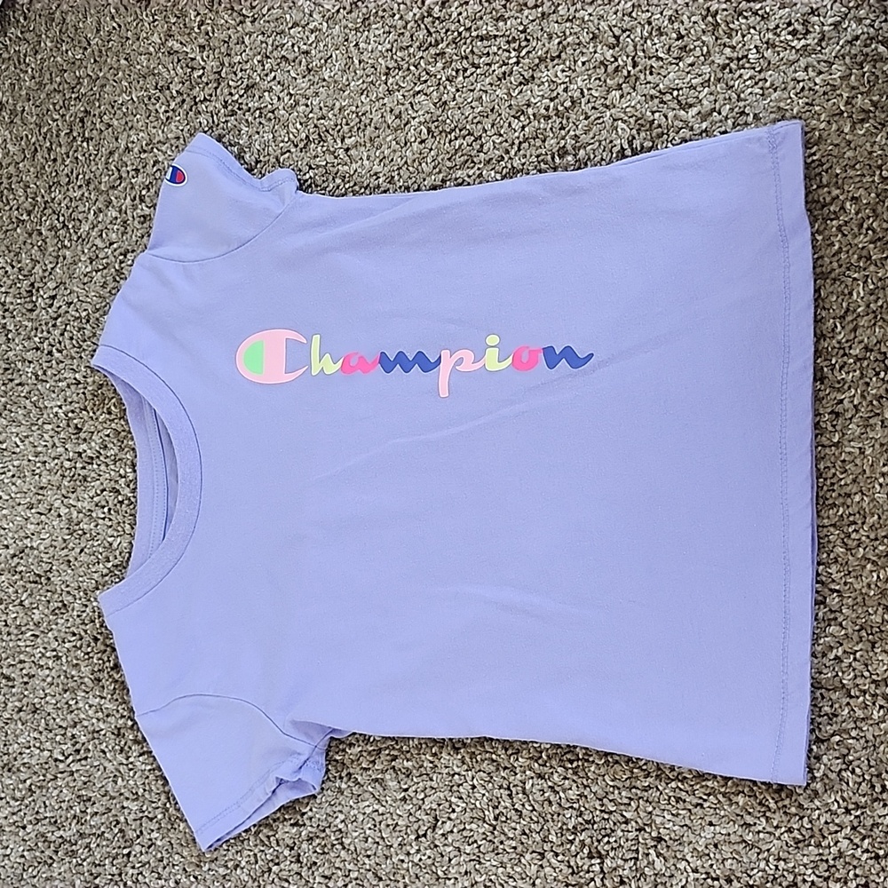 Girls purple champion shirt size 6